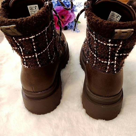 Rocket Dog Desmond Brown Lug Plaid Ankle Boots Size 8.5 - Picture 4 of 13